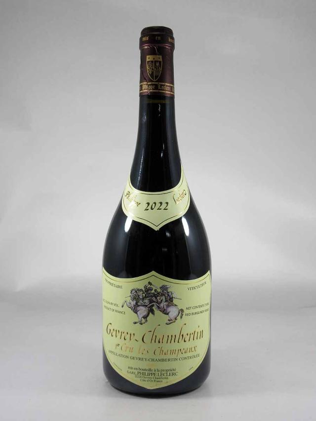 ●フィリップ ルクレール ジュヴレ シャンベルタン プルミエ クリュ レ シャンポー [2022] 750ml 赤 Philippe LECLERC Gevrey-Chambertin 1er Cru Les Champeaux