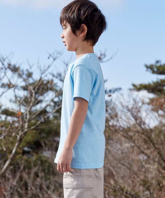 Tシャツ キッズ 綿100％ カットソー 無地 半袖 身長140/150/160cm