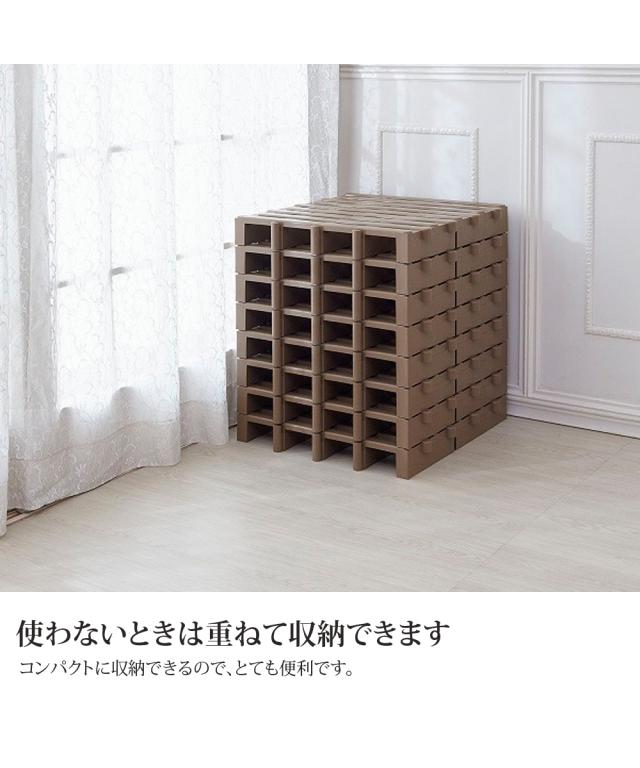 すのこ 日本製 簡単 ジョイント パレット 8枚セット ニッセン nissen_4
