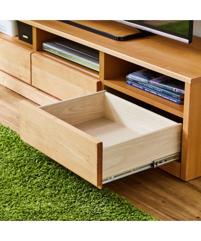 テレビ台 日本製 天然木アルダー材の 幅120.5cm ニッセン nissen