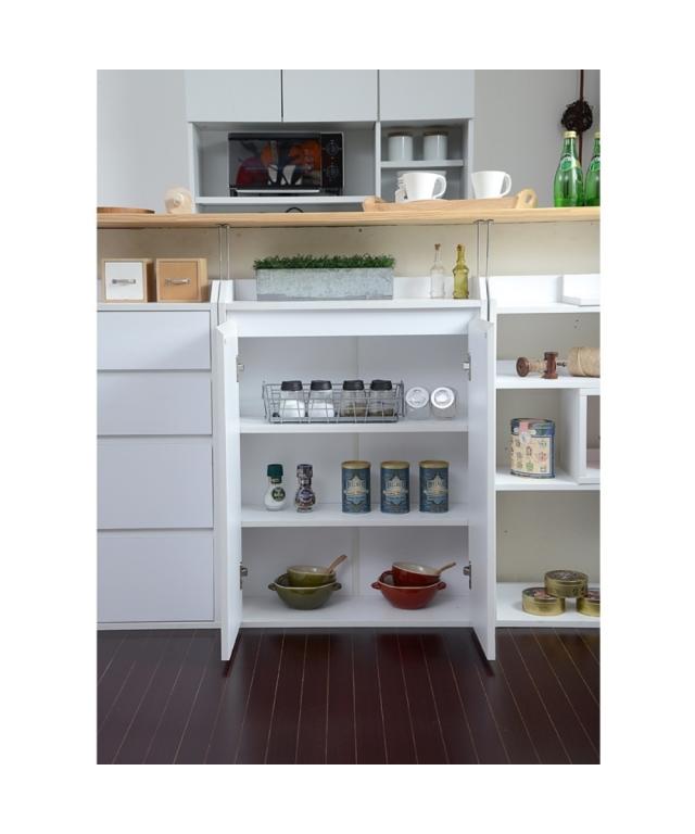 キッチン 収納 カウンター下 ダークブラウン/白 4点セット ニッセン nissenの通販は キッチン 収納 カウンター下 ダークブラウン/白 4点セット ニッセン nissenの通販は