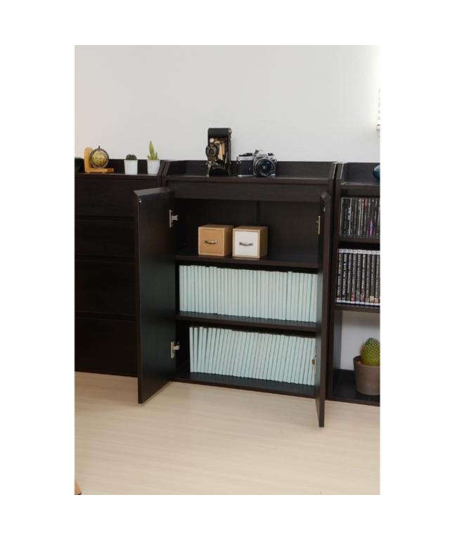 キッチン 収納 カウンター下 ダークブラウン/白 4点セット ニッセン nissenの通販は キッチン 収納 カウンター下 ダークブラウン/白 4点セット ニッセン nissenの通販は