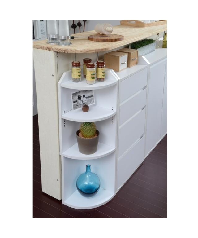 キッチン 収納 カウンター下 ダークブラウン/白 4点セット ニッセン nissenの通販は キッチン 収納 カウンター下 ダークブラウン/白 4点セット ニッセン nissenの通販は