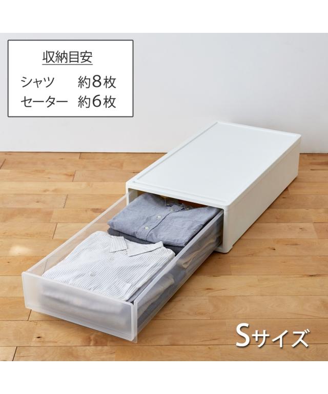 【日本製】押入れにぴったりな奥行74cmのクリアケース Sサイズ4個セット ニッセン nissen_12