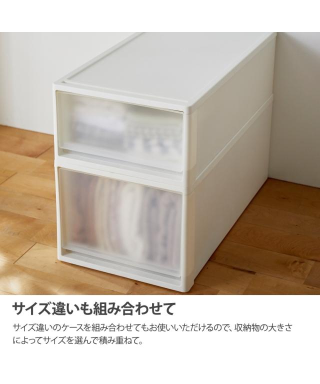 【日本製】押入れにぴったりな奥行74cmのクリアケース Lサイズ4個セット ニッセン nissen_7