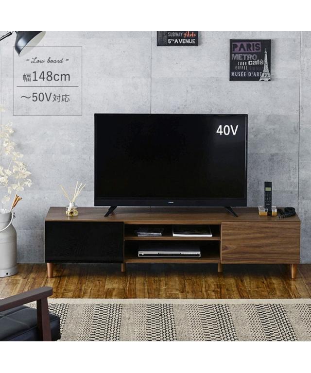 コンビネーションカラーのデザインテレビ台 幅118cm ニッセン nissen_9