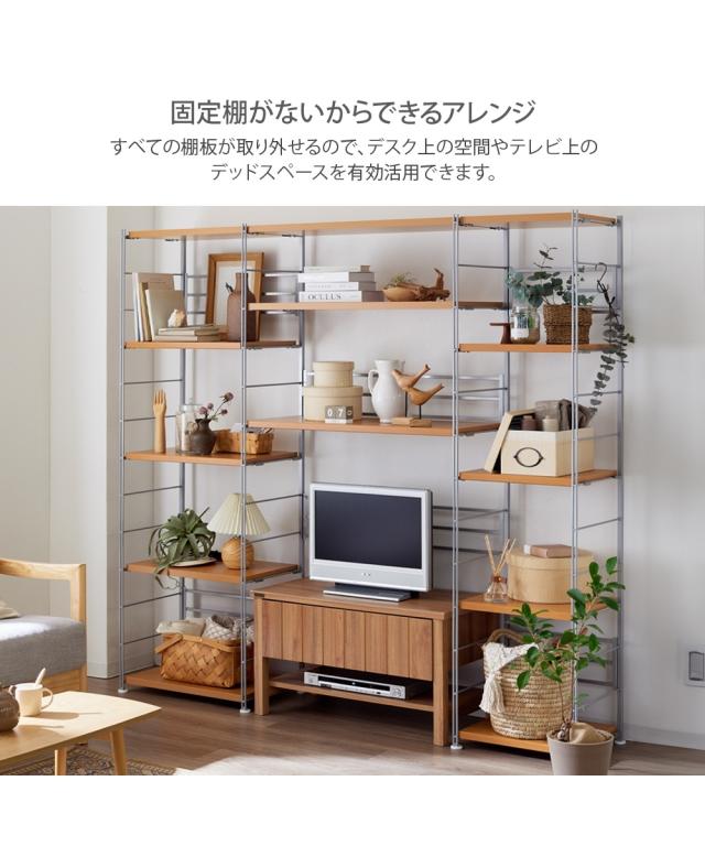 【日本製】組み合わせて使えるスチールラック 幅90cm ハイタイプ ニッセン nissen_12