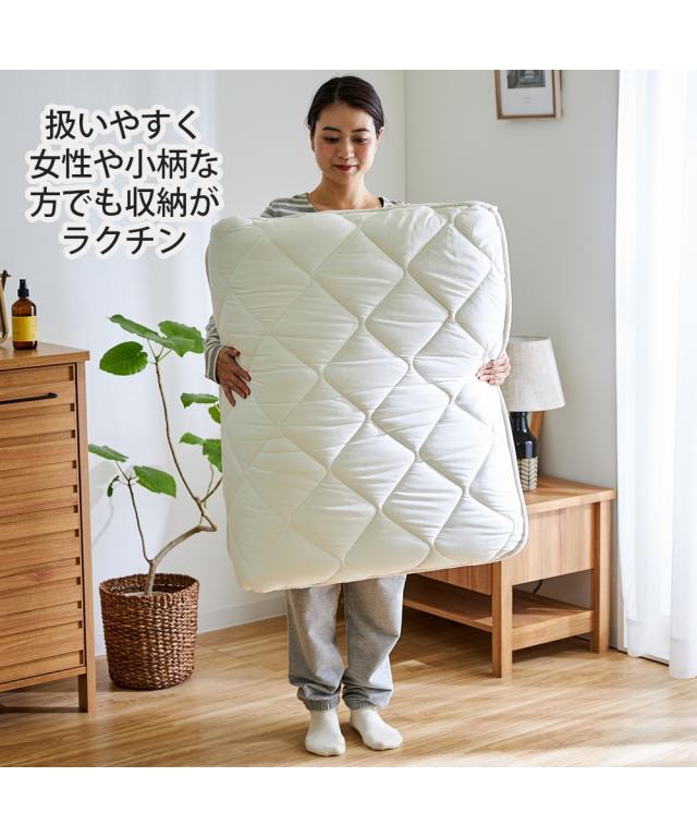 寝具 敷布団 日本製 セミシングルサイズのボリューム4層敷 布団 セミシングル幅80cm/セミシングル幅90cm ニッセン nissen_9