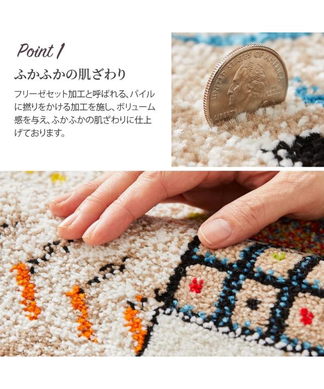 ラグ ギャベ調 デザイン ウィルトン織り イビサ ベージュ系/レッド系 約200×250cm ニッセン nissen_8