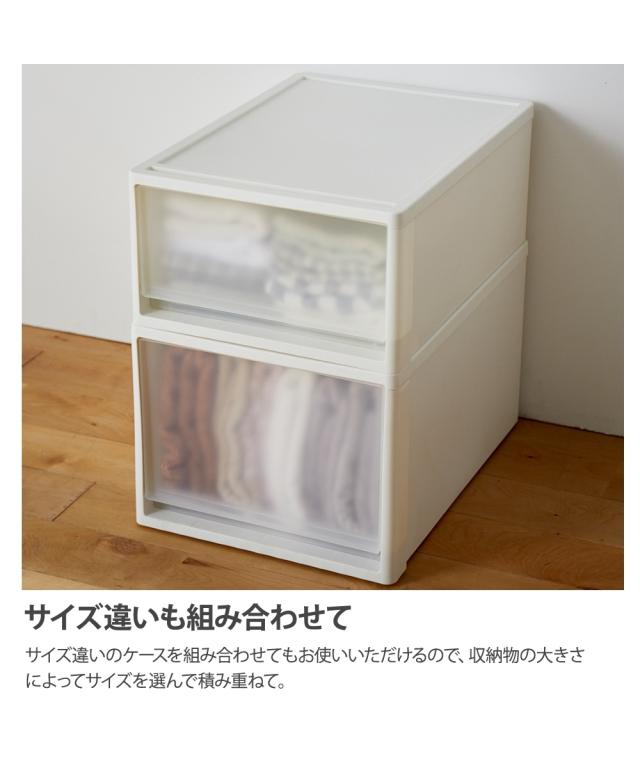 ケース クリア セット 日本製 クローゼットにぴったり 奥行53cm Mサイズ4個セット ニッセン nissen_7