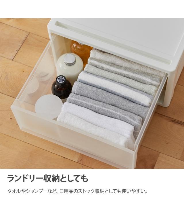 ケース クリア セット 日本製 クローゼットにぴったり 奥行53cm Mサイズ4個セット ニッセン nissen_9