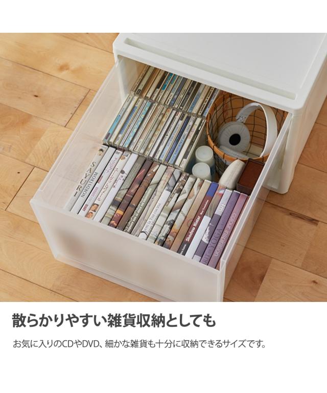 ケース クリア セット 日本製 クローゼットにぴったり 奥行53cm Mサイズ4個セット ニッセン nissen_10