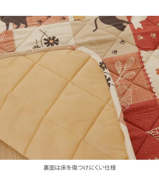 こたつ 布団 セット ネコ柄 掛敷 かりん 長方形 240×190cm ニッセン nissen_7