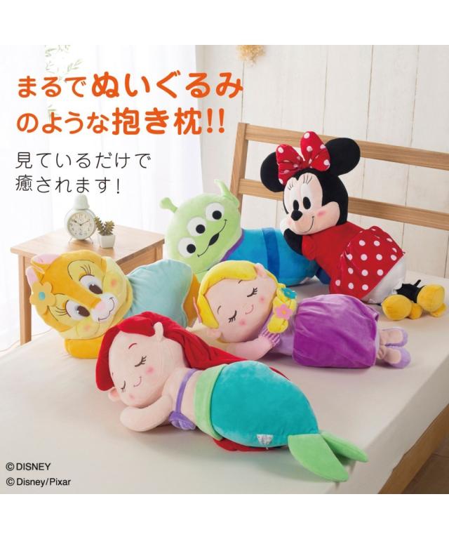 枕 ディズニー ぬいぐるみ添い寝 ミニーマウス レッド系