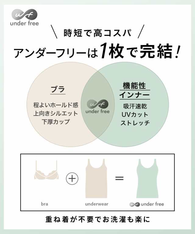 ブラトップ カップ付き タンクトップ 大きいサイズ カップ入