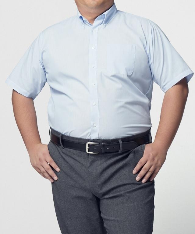 ワイシャツ 大きいサイズ ビジネス メンズ 抗菌防臭形態安定 半袖 3枚組 ボタンダウン 標準シルエット 7L/8L ニッセン nissen_14