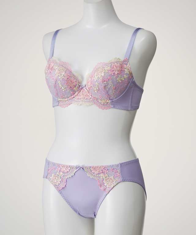 ブラジャー ショーツ セット レディース 花柄刺しゅう 4セット組 ブラジャー ショーツ セット レディース 花柄刺しゅう 4セット組
