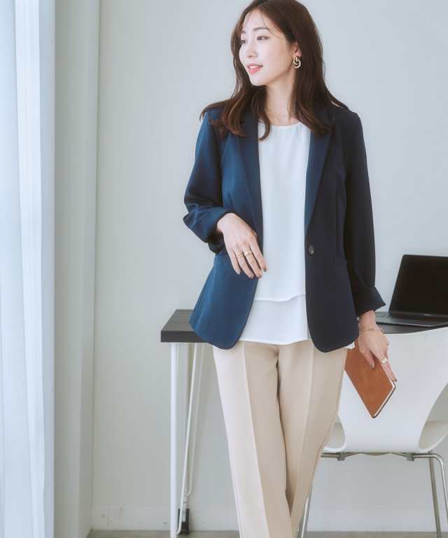 チュニック レディース ジョーゼット 裾ティアード ブラウス S/M