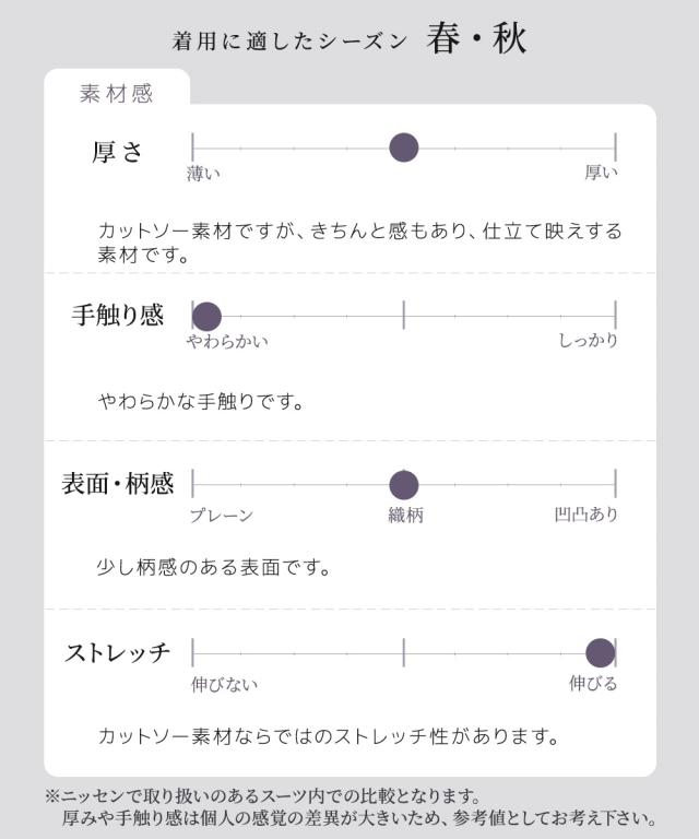 スーツ レディース ビジネス パンツ ジャージー セミワイド セット 仕事 通勤 大きいサイズ 4L〜8L ネイビー系 ニッセン nissen