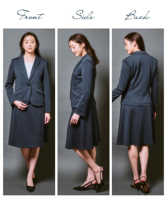 スーツ スカート レディース SOBODY カノコ ジャージ ー 4L〜6L ニッセン nissen_14
