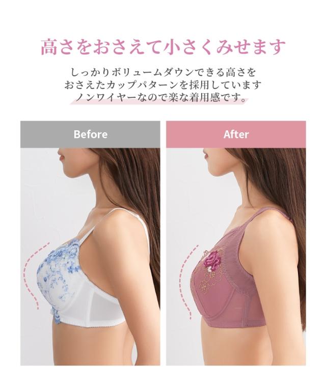 ブラジャー ノンワイヤー 大きいサイズ レディース グラマー