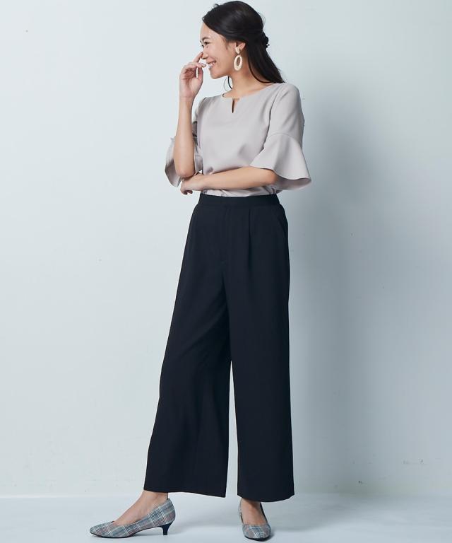 スーツ パンツ 大きいサイズ レディース セットアップ対応 9分丈