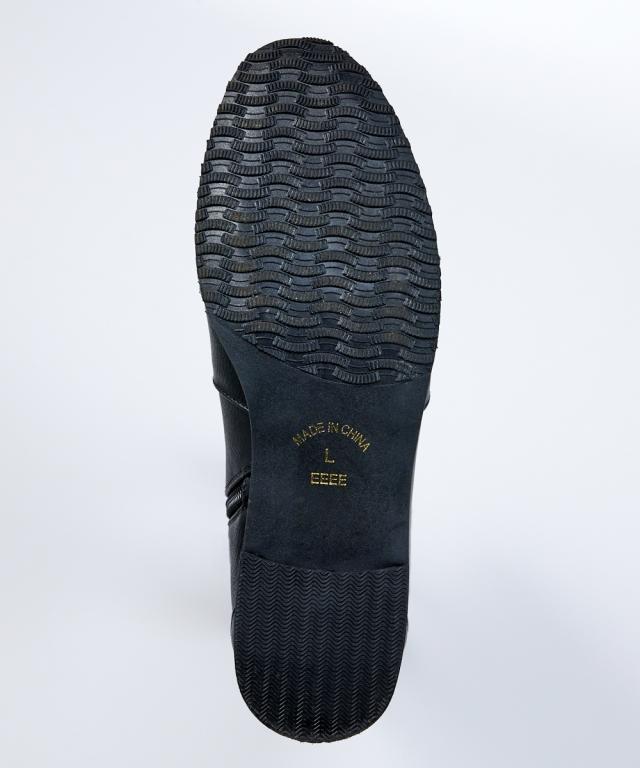 大きいサイズ レディース ゆったり幅 ロング ブーツ 低反発中敷 23.0〜23.5/24.0〜24.5/25.0〜25.5/26.0〜26.5cm ニッセン nissen