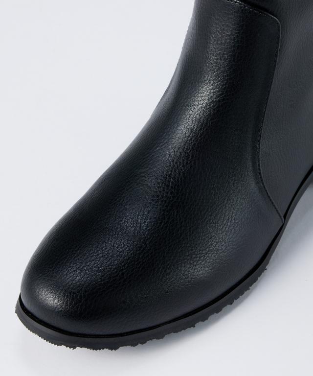 大きいサイズ レディース ゆったり幅 ロング ブーツ 低反発中敷 23.0〜23.5/24.0〜24.5/25.0〜25.5/26.0〜26.5cm ニッセン nissen