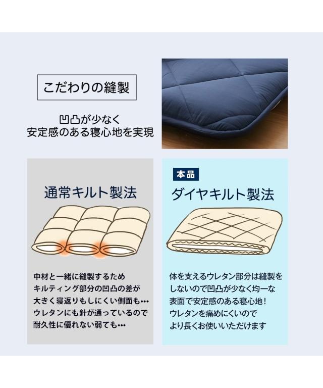 ごろ寝マット 敷布団 寝具 180cm 体圧分散 プロファイル