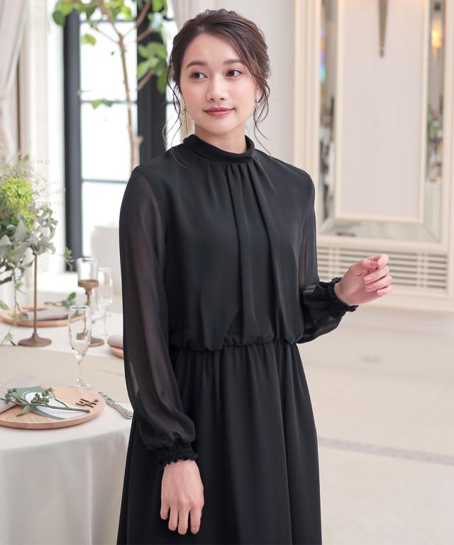 ドレス パーティー 後ろリボンデザイン ロング ワンピース LL/3L グリーン/ネイビー 結婚式 二次会 お呼ばれ フォーマル 大きいサイズ レディース ニッセン nissen_9