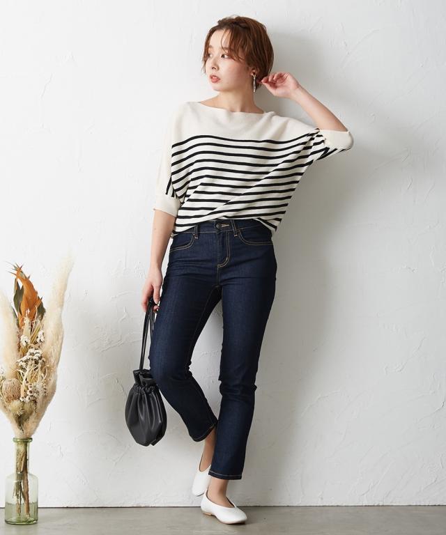 スキニーパンツ 小さいサイズ レディース ゆるフィット デニム  