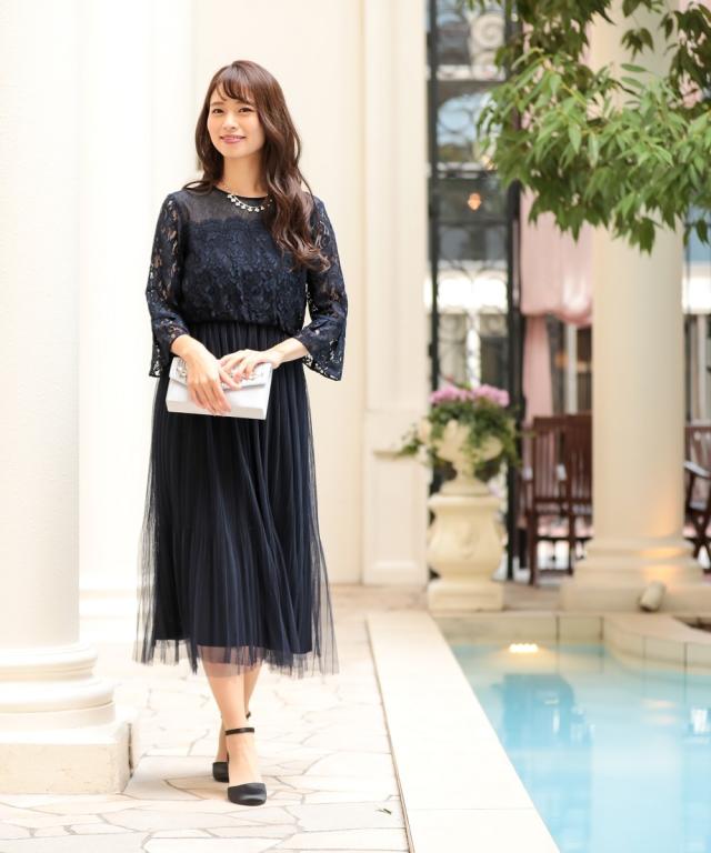 ドレス パーティー 大きいサイズ レディース レース使い チュール スカート ワンピース 結婚式 二次会 お呼ばれ対応 フォーマル 披露宴 の通販はau Pay マーケット ニッセン プレミアムは00円以上送料無料