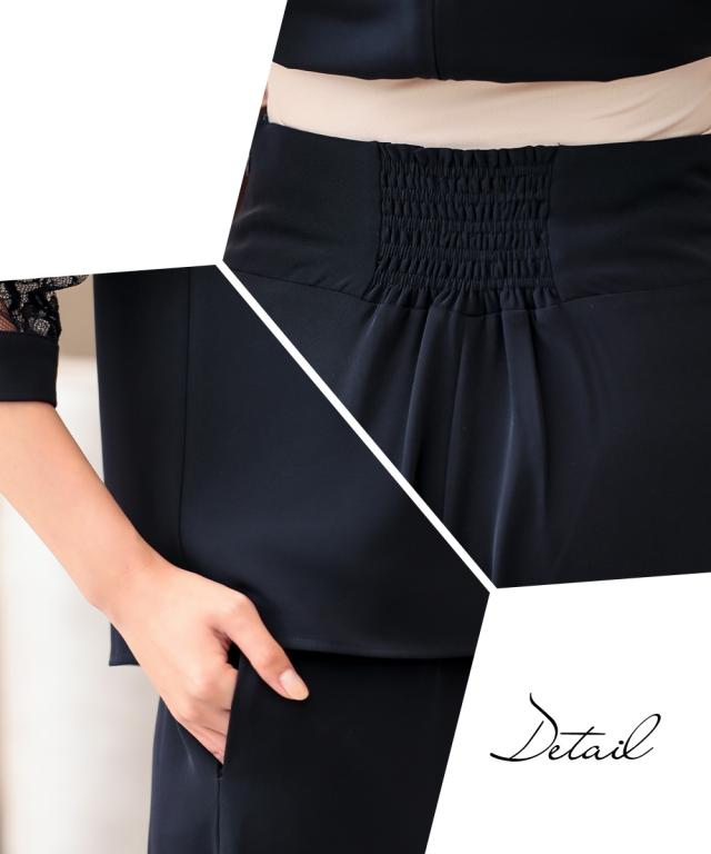 ドレス パーティー 大きいサイズ レディース Vネック レース ブラウス