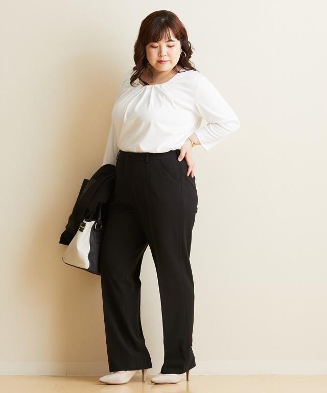 スーツ パンツ レディース 新設計パターン 洗える タテヨコ ストレッチ