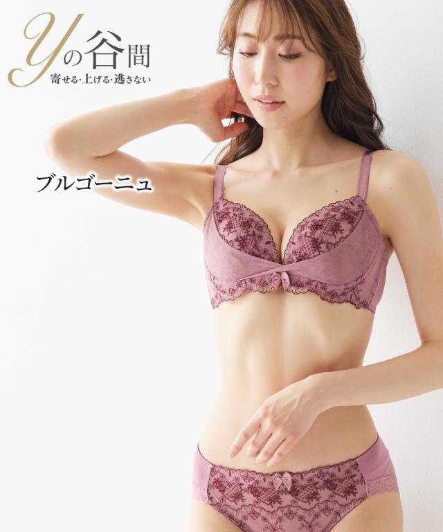 ブラジャー ショーツ セット 大きいサイズ レディース Yの谷間をつくる