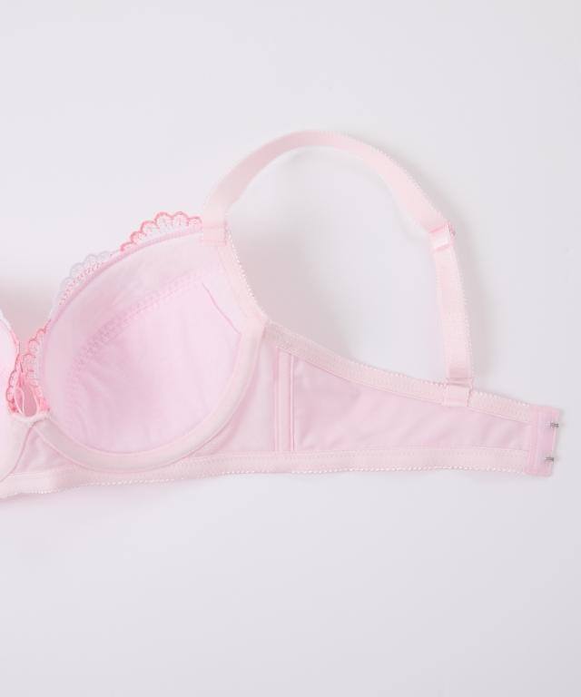 ブラジャー ショーツ セット 大きいサイズ レディース 小花柄 刺しゅう 5セット組 G85_LL-3L〜H100_4L-5L ニッセン nissen_17