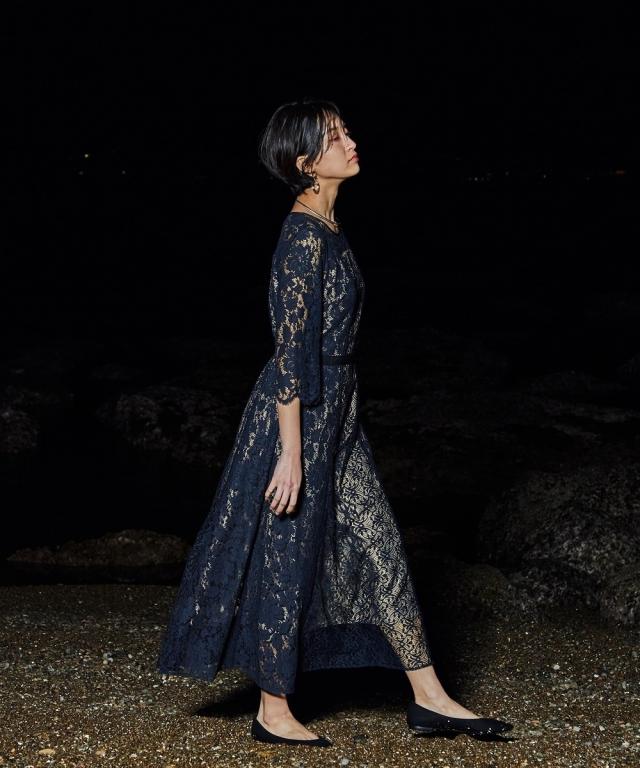 ドレス ワンピース レディース Callarus Panel Lace Onepiece Dress