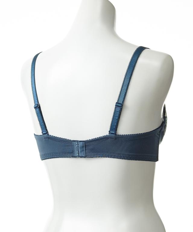 ブラジャー 花柄刺しゅう柄 MIX フェミニン ワイヤー入り 10枚組 E70