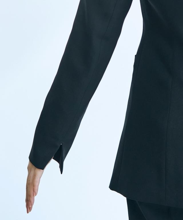 フォーマル 2点セット トールサイズ レディース 入学式 卒業式 ロング丈 ジャケット ＋ パンツ 黒 M/L ニッセン nissen agesugi_sfaの通販は