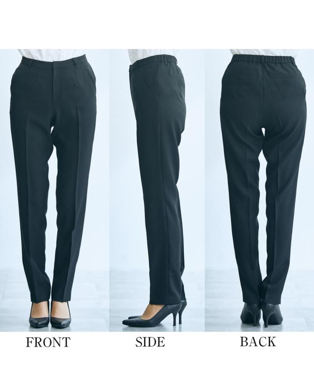 フォーマル 2点セット トールサイズ レディース 入学式 卒業式 ロング丈 ジャケット ＋ パンツ 黒 LL/3L ニッセン nissen agesugi_sfaの通販は