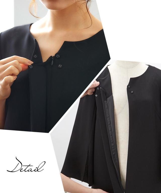 喪服 礼服 ワンピース レディース Neina 洗える防しわ 前開き