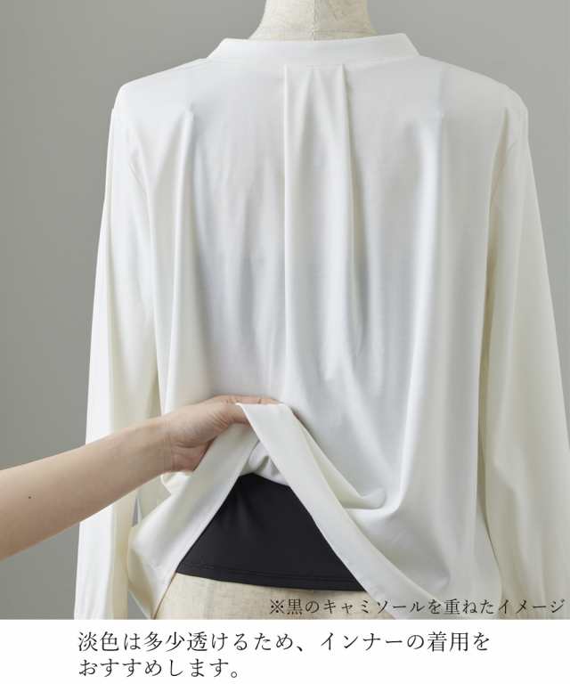 Tシャツ カットソー レディース ブラウス 見えシルケットポンチタックボタン トップス オフホワイト/グレージュ/ブルーグリーン/ボルドーの通販はau  PAY マーケット ニッセン｜プレミアムは2000円以上送料無料 au PAY マーケット－通販サイト