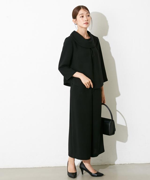 喪服 ワンピース 小さいサイズ レディース 礼服 日本製生地使用 洗える