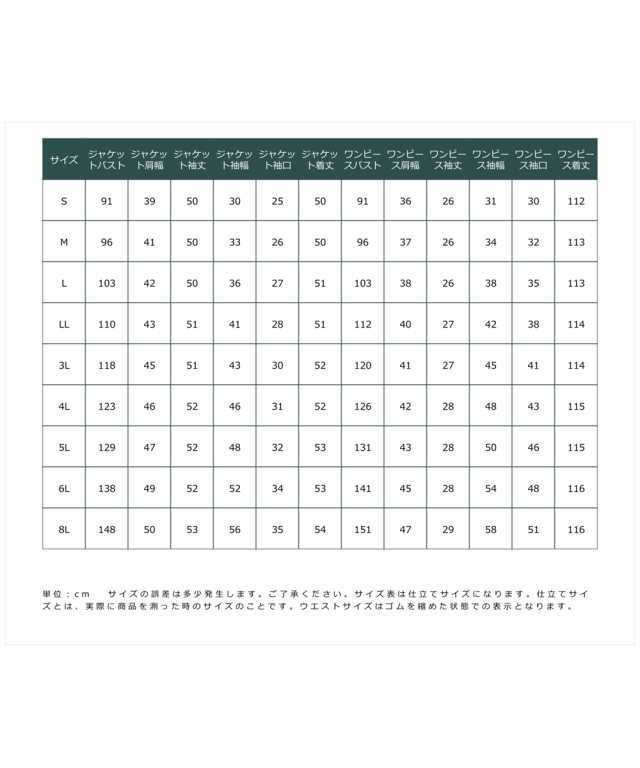 ワンピーススーツ 大きいサイズ レディース 入学式 卒業式 フォーマル カットツイード調 ジャケット ＋Aライン ワンピース アンサンブル 