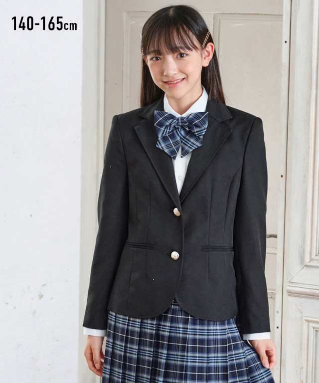 キッズ 卒業 ジャケット 女の子 子供服 ジュニア服 黒 紺 身長165cm