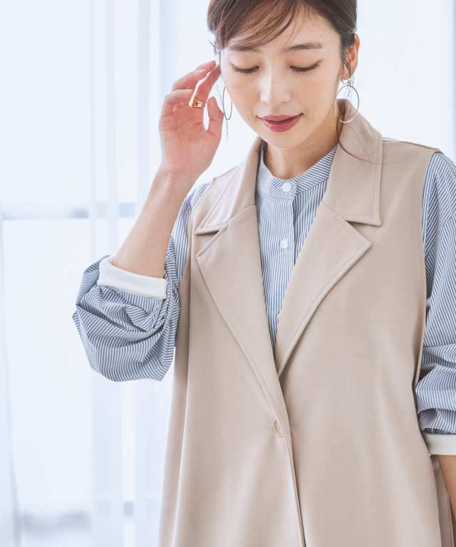 セットアップ ジレ ベスト パンツ ストレート レディース 2点