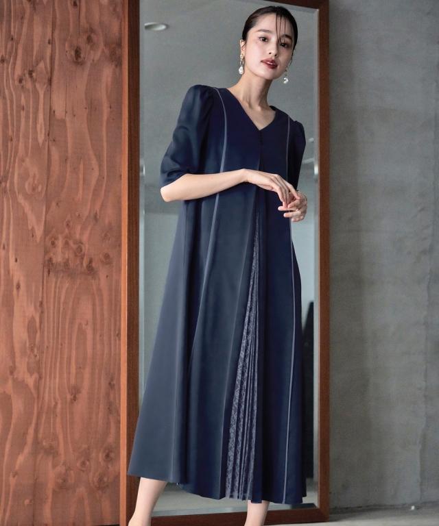 ドレス ワンピース レディース 結婚式 パーティー Callarus Front Lace