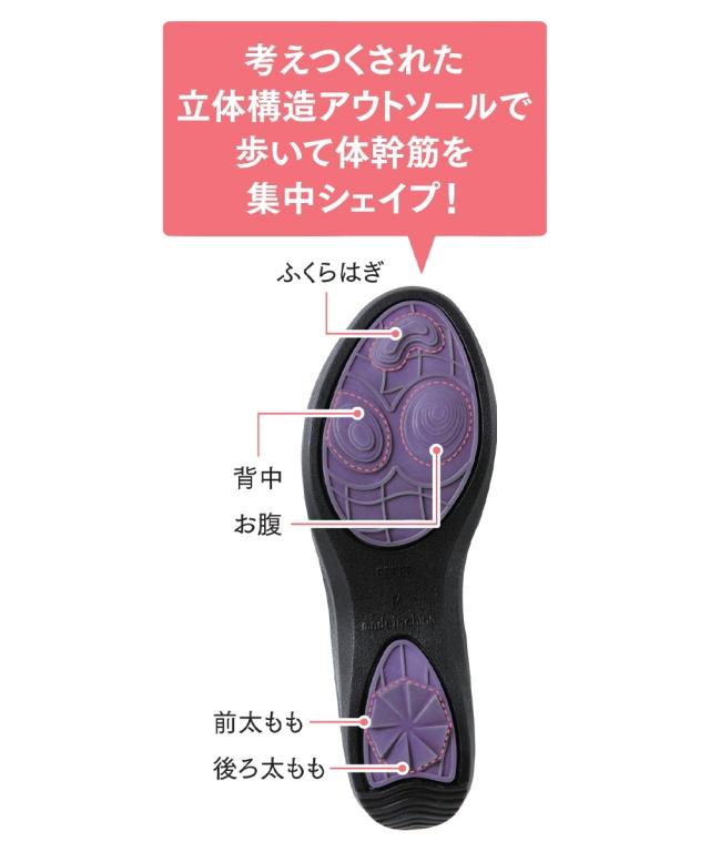 靴 レディース 体幹筋シェイプコア パンプス 22.0〜22.5/23.0〜23.5/24.0〜24.5/25.0〜25.5cm ニッセン nissen