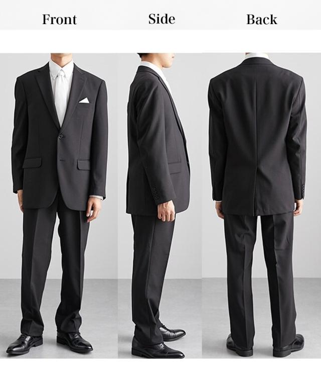 スーツ フォーマル メンズ 裾上げ簡単 洗えるアジャスター付き