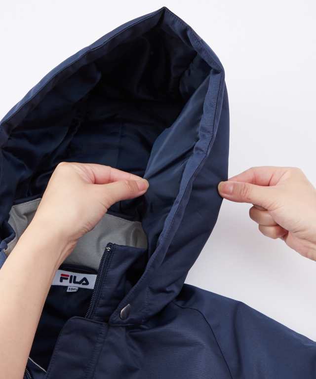 FILA スポーツウェア 上下セット キッズ スノーウェア ネイビー